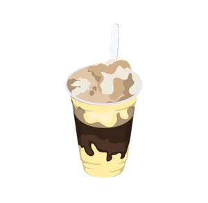 The Snowy Churro Root Beer Float