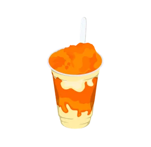 The Snowy Churro Orange Float